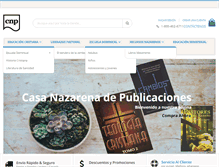 Tablet Screenshot of casanazarena.com